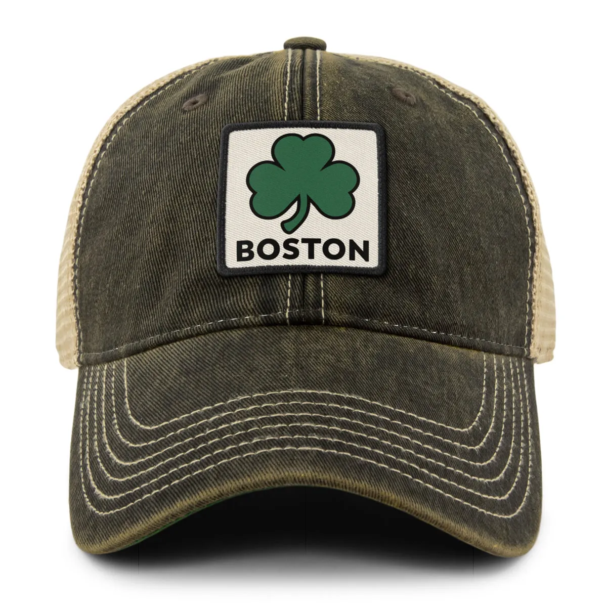 Boston Shamrock Printed Patch Dirty Water Trucker