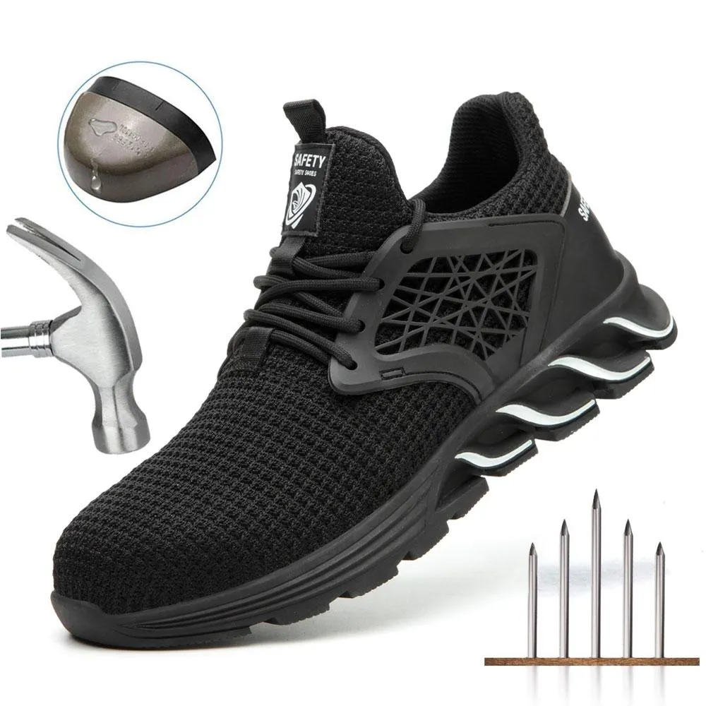 Breathable Steel Toe Leather Safety Shoes