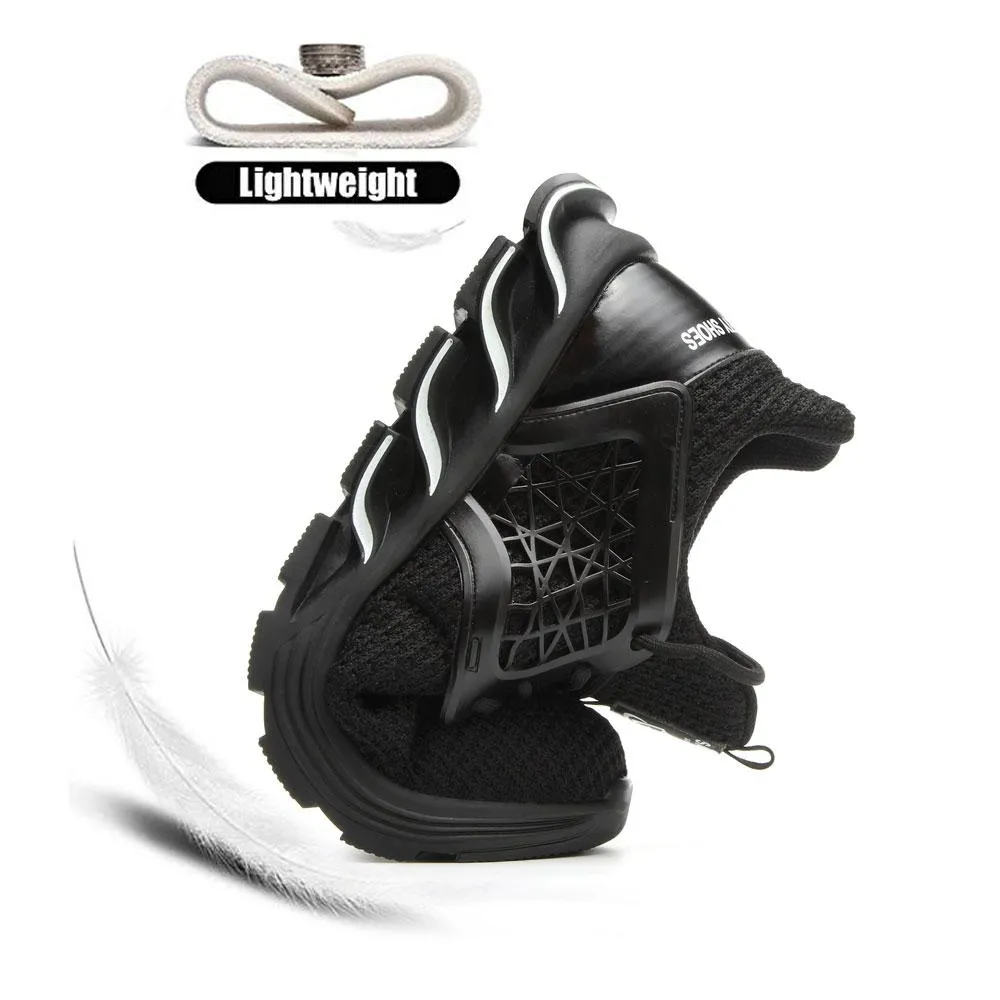 Breathable Steel Toe Leather Safety Shoes