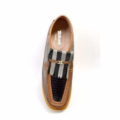 British Walkers Apollo 2 Men's Tan and Gray Snake Skin D
