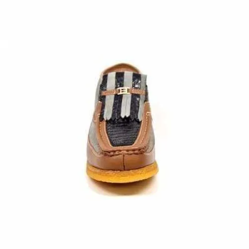 British Walkers Apollo 2 Men's Tan and Gray Snake Skin D