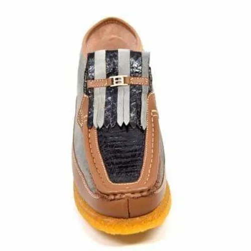 British Walkers Apollo 2 Men's Tan and Gray Snake Skin D