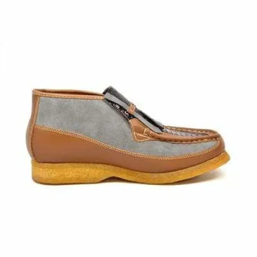 British Walkers Apollo 2 Men's Tan and Gray Snake Skin D