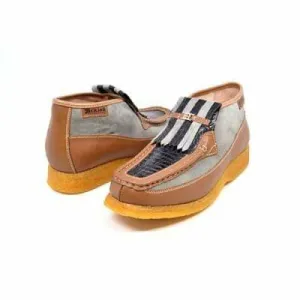 British Walkers Apollo 2 Men's Tan and Gray Snake Skin D