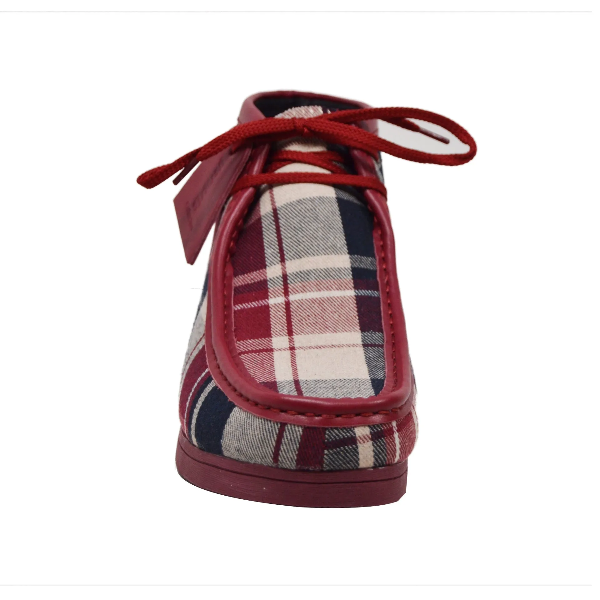British Walkers New Castle 2 Men's Multicolor Plaid Leather and Suede Ankle Boots