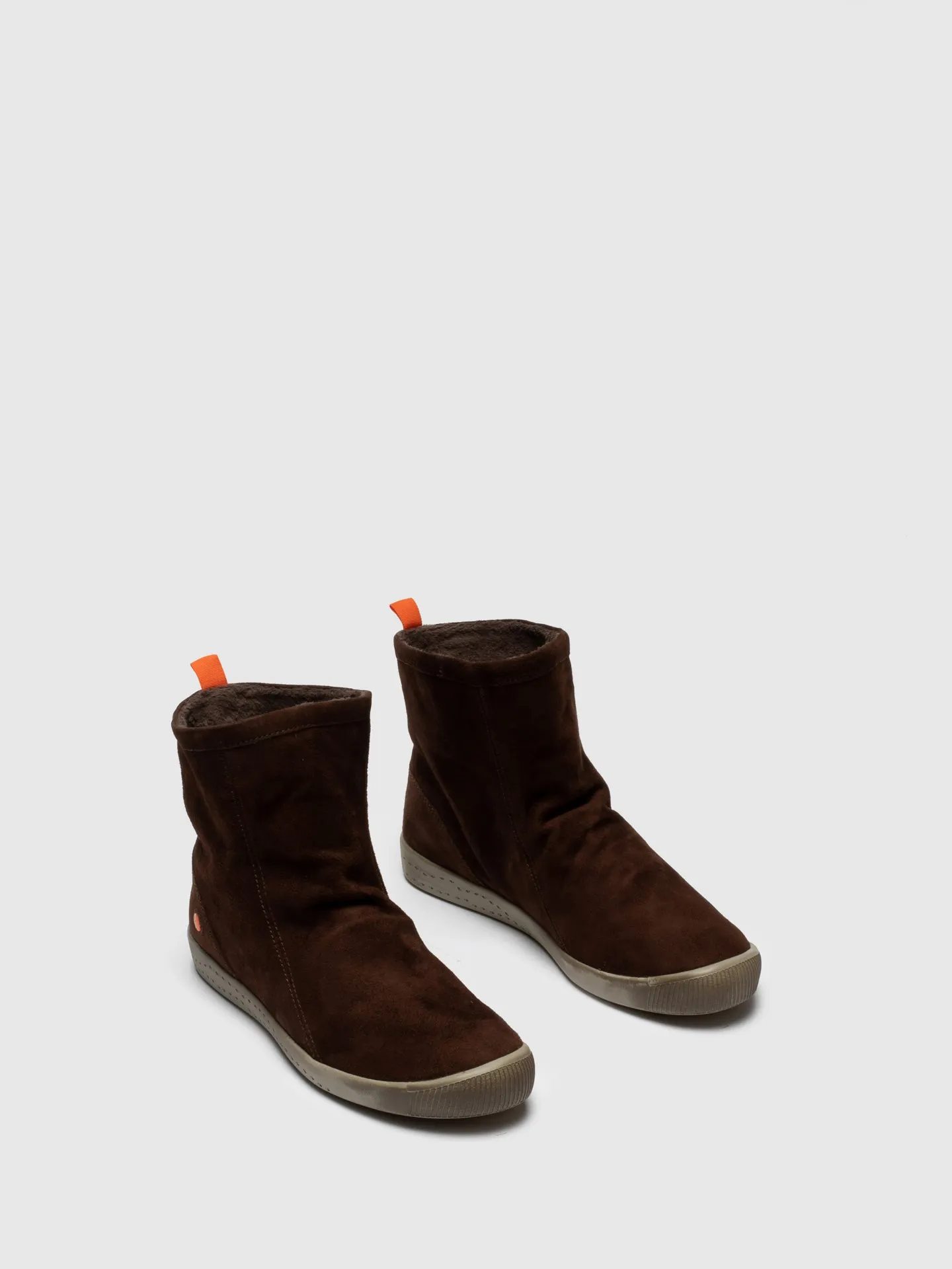Brown Sock Ankle Boots