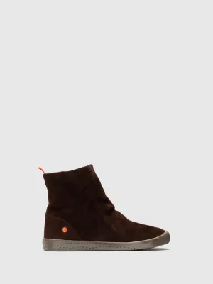 Brown Sock Ankle Boots