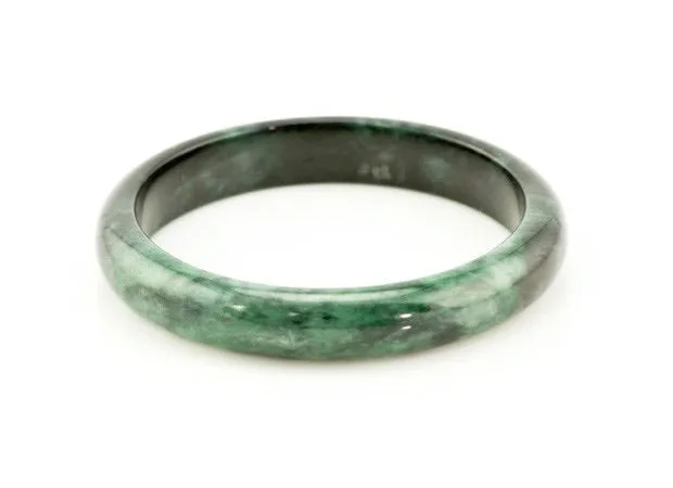 Burmese Emerald Green Jadeite Comfort Fit Bangle