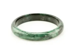 Burmese Emerald Green Jadeite Comfort Fit Bangle
