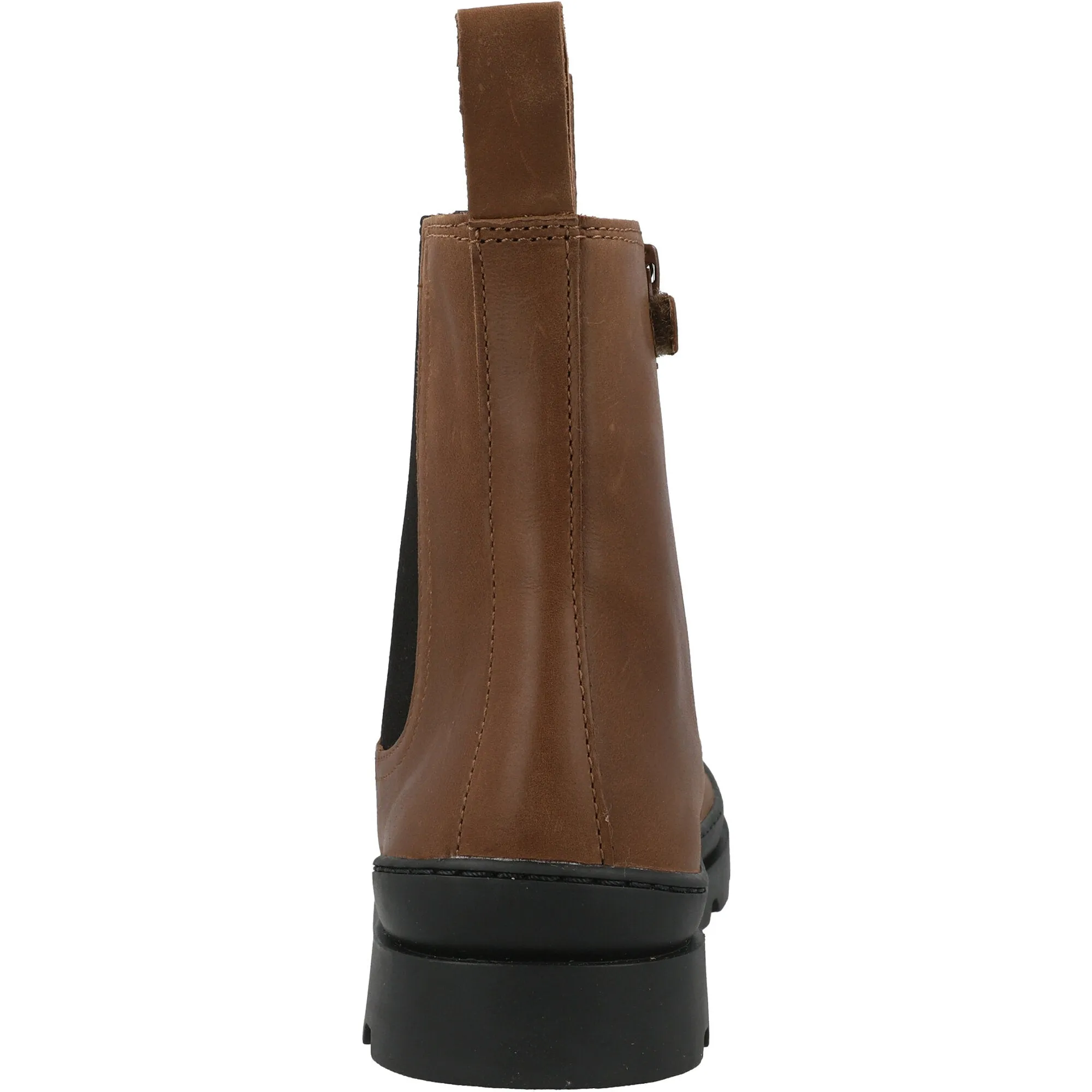 Camper Kids Brutus Medium Brown Leather Chelsea Boots