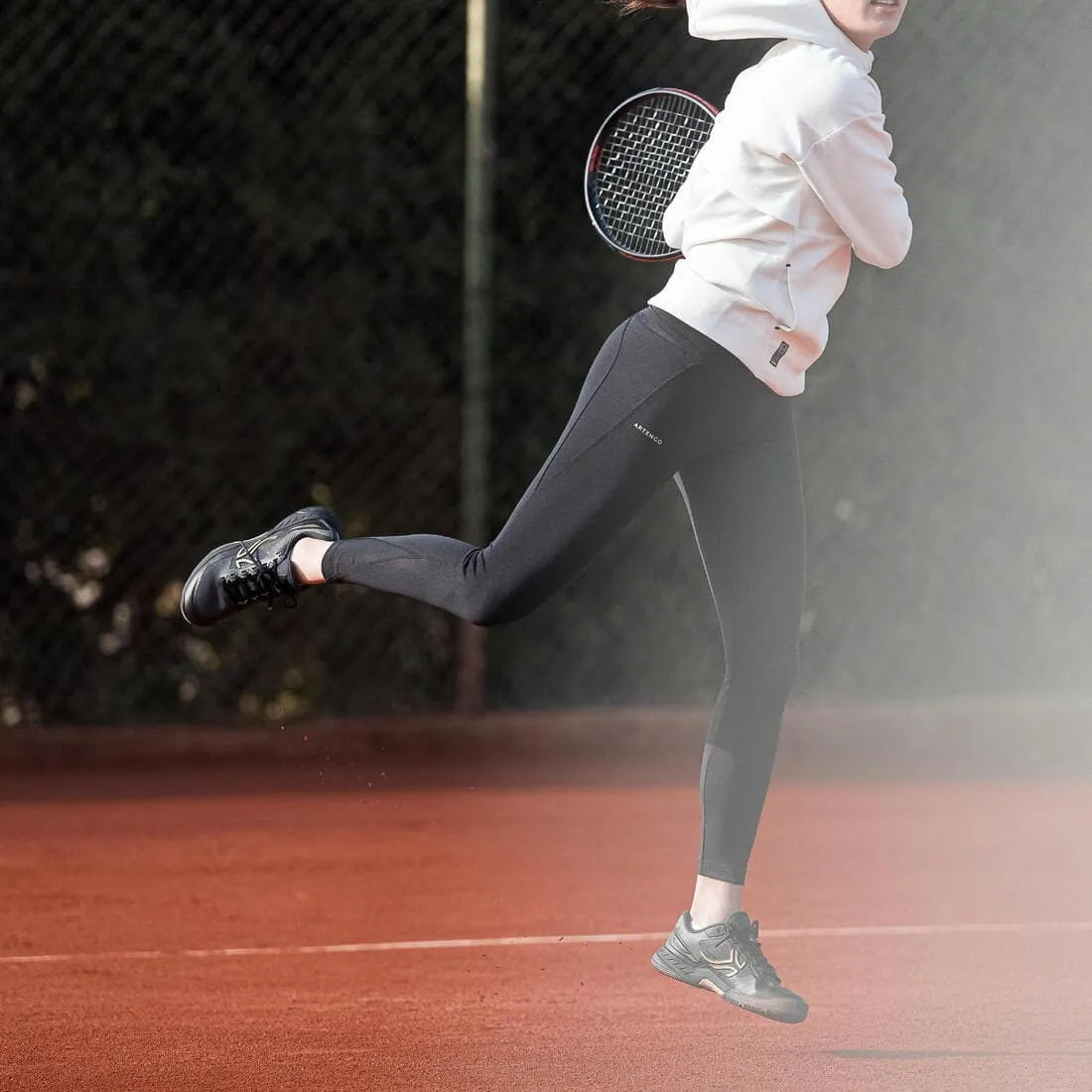 CHAUSSURES DE TENNIS  FEMME TS990 NOIRES TERRE BATTUE