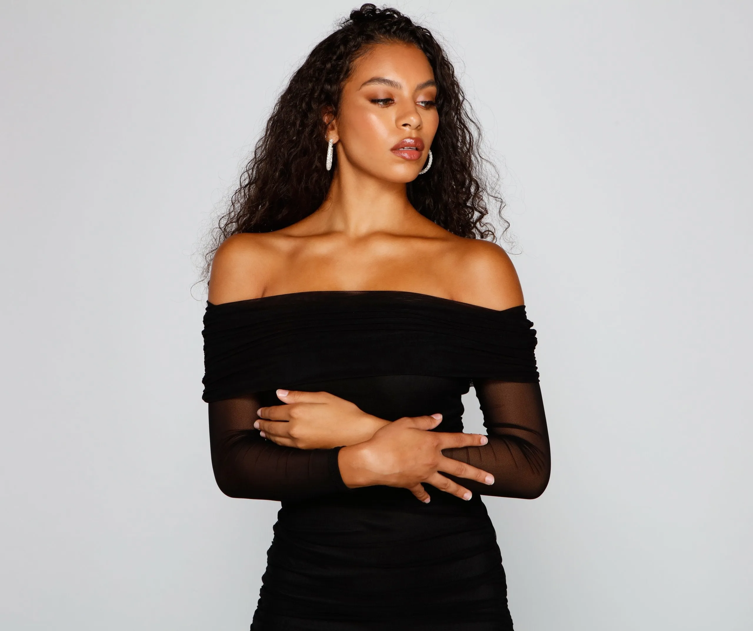 Chic Moment Mesh Charming Bodycon Mini Dress