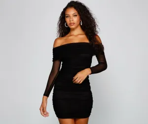 Chic Moment Mesh Charming Bodycon Mini Dress