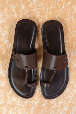 Chocolate Leather Sandal