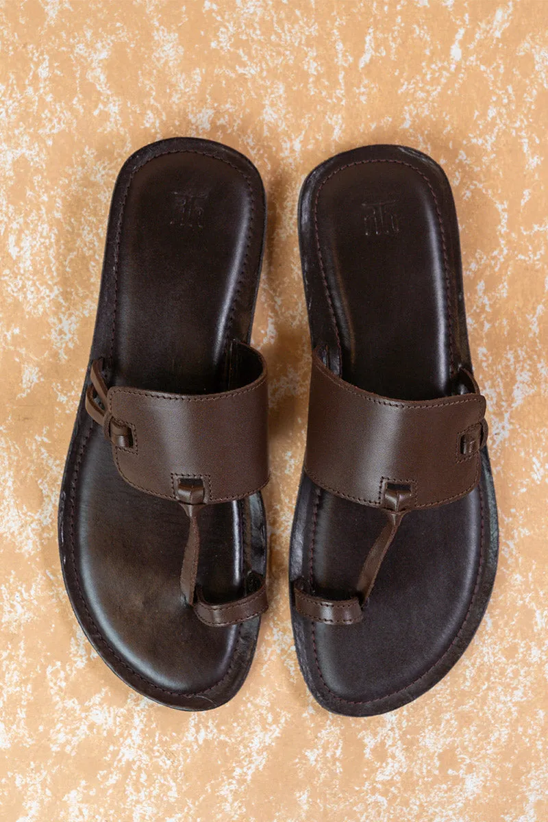 Chocolate Leather Sandal