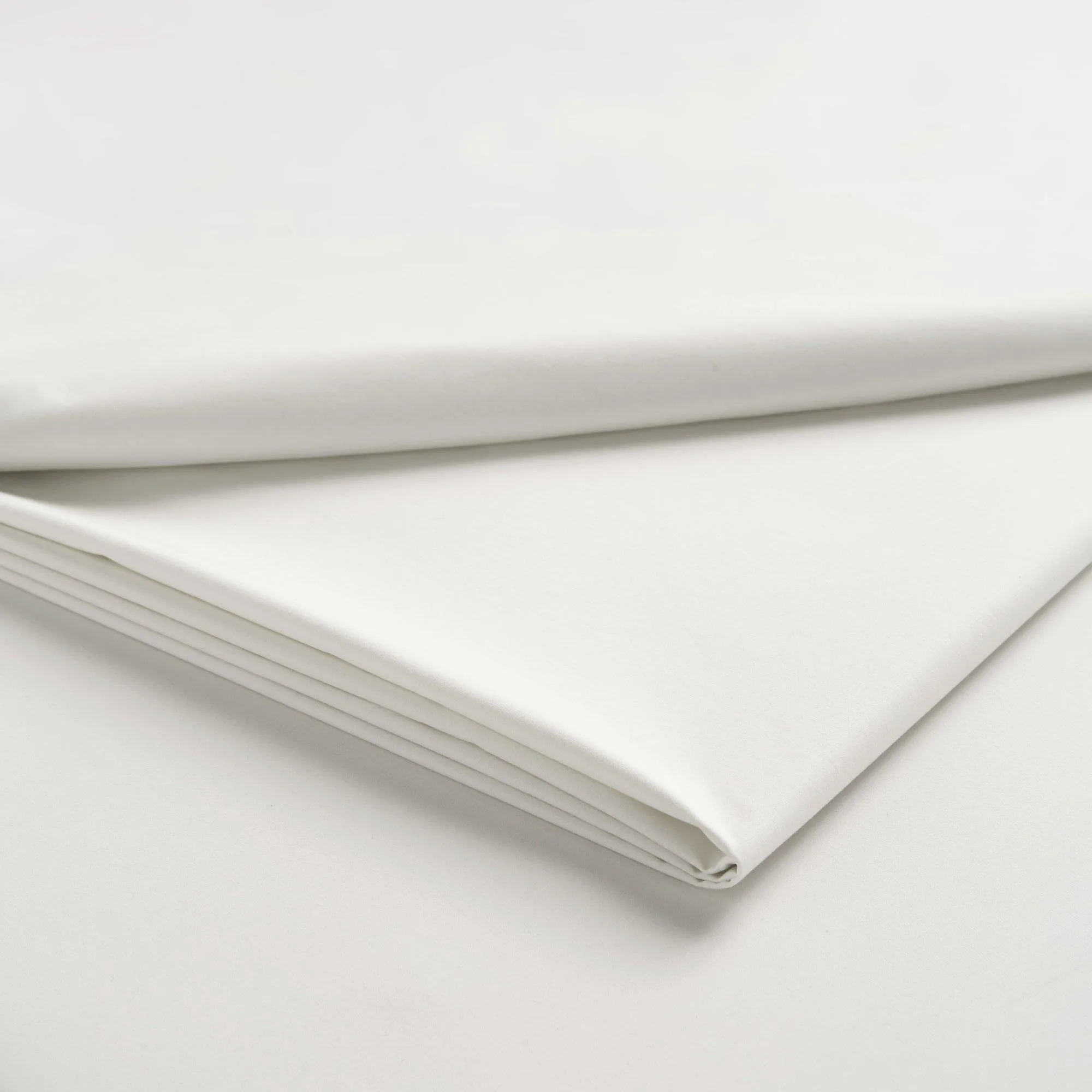 Christy Sateen Cotton Fitted Sheets 400TC – White
