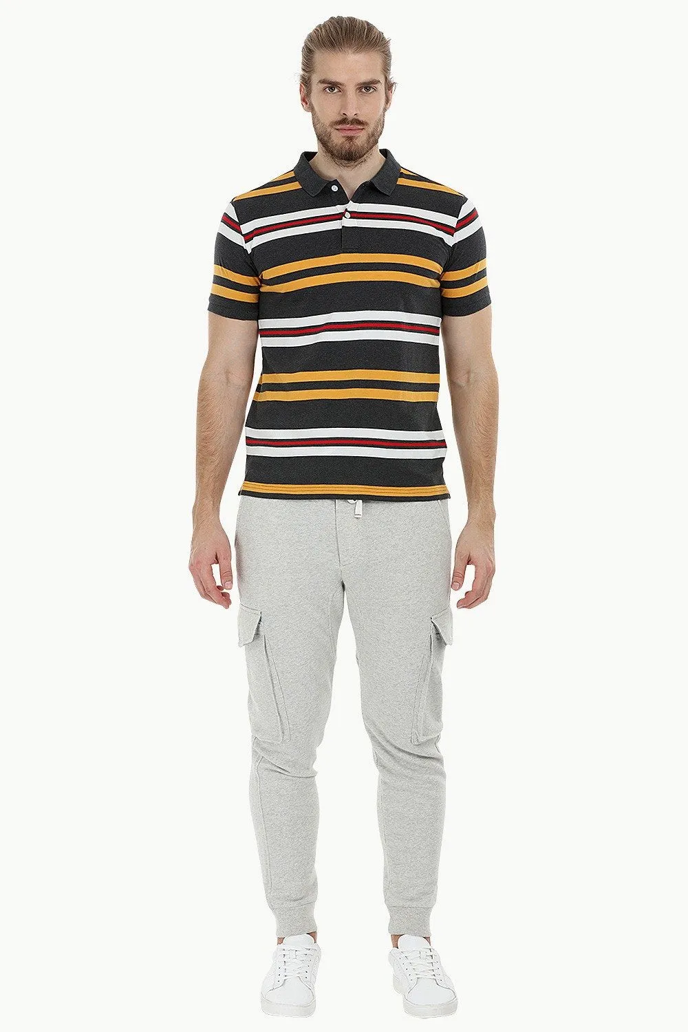 City Striped Polo T-Shirt