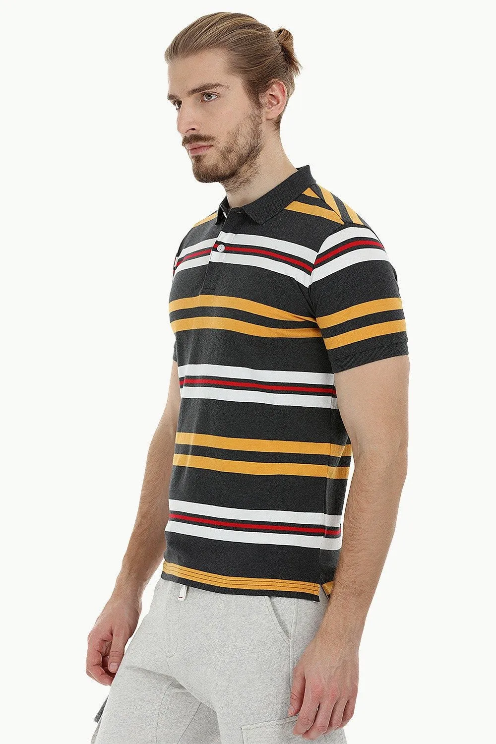City Striped Polo T-Shirt