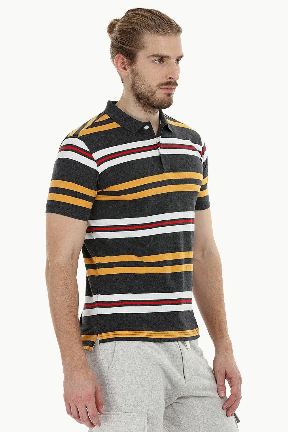City Striped Polo T-Shirt