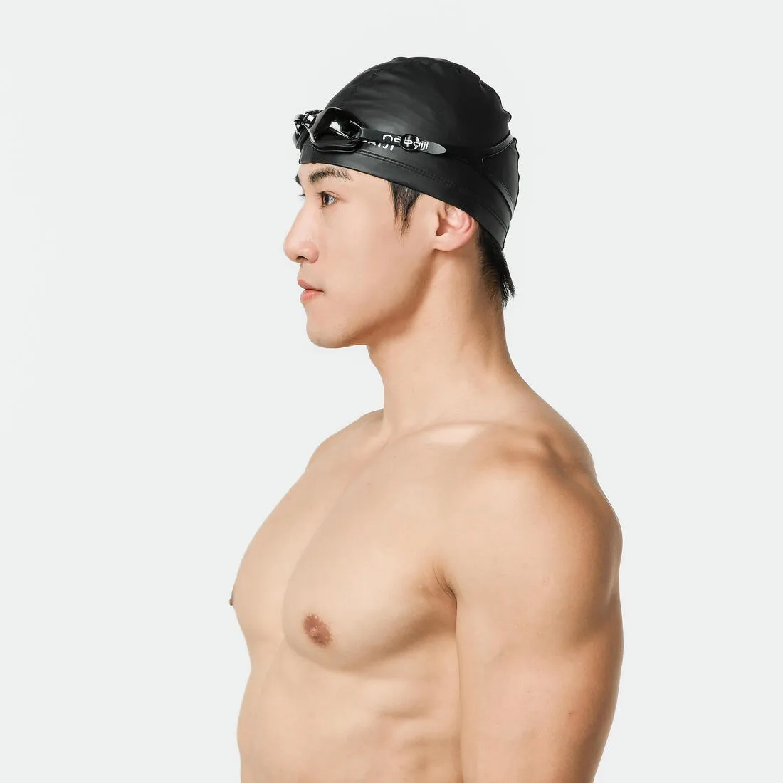 Coated mesh swim cap - Plain fabric - Size L