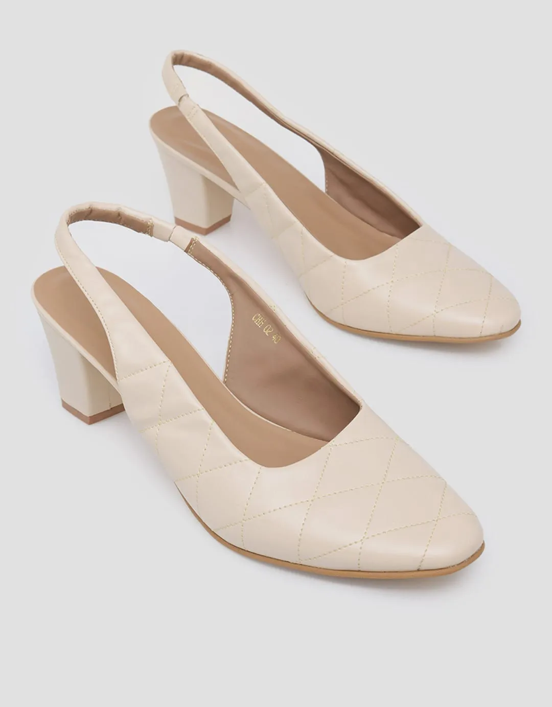 Connexion Slingback Quilted Sepatu Wanita