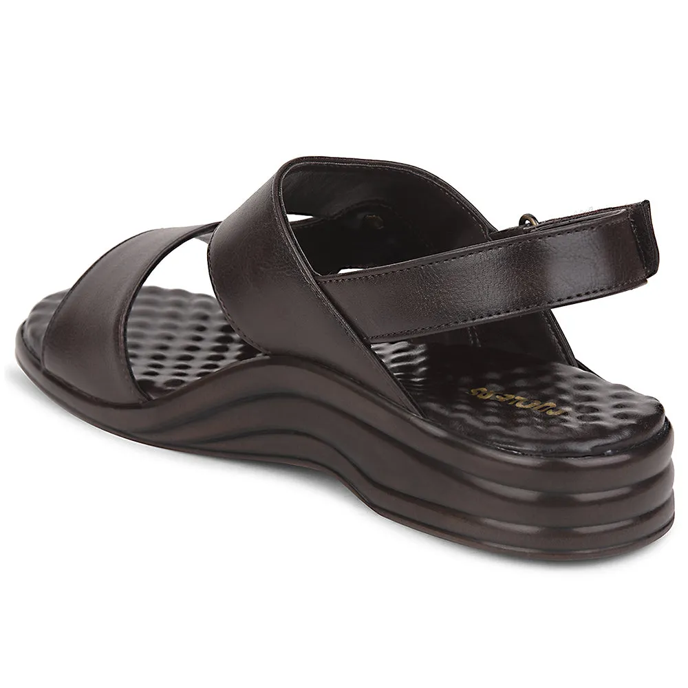 Coolers Brown Formal Sandal For Men 7123-140 By Liberty