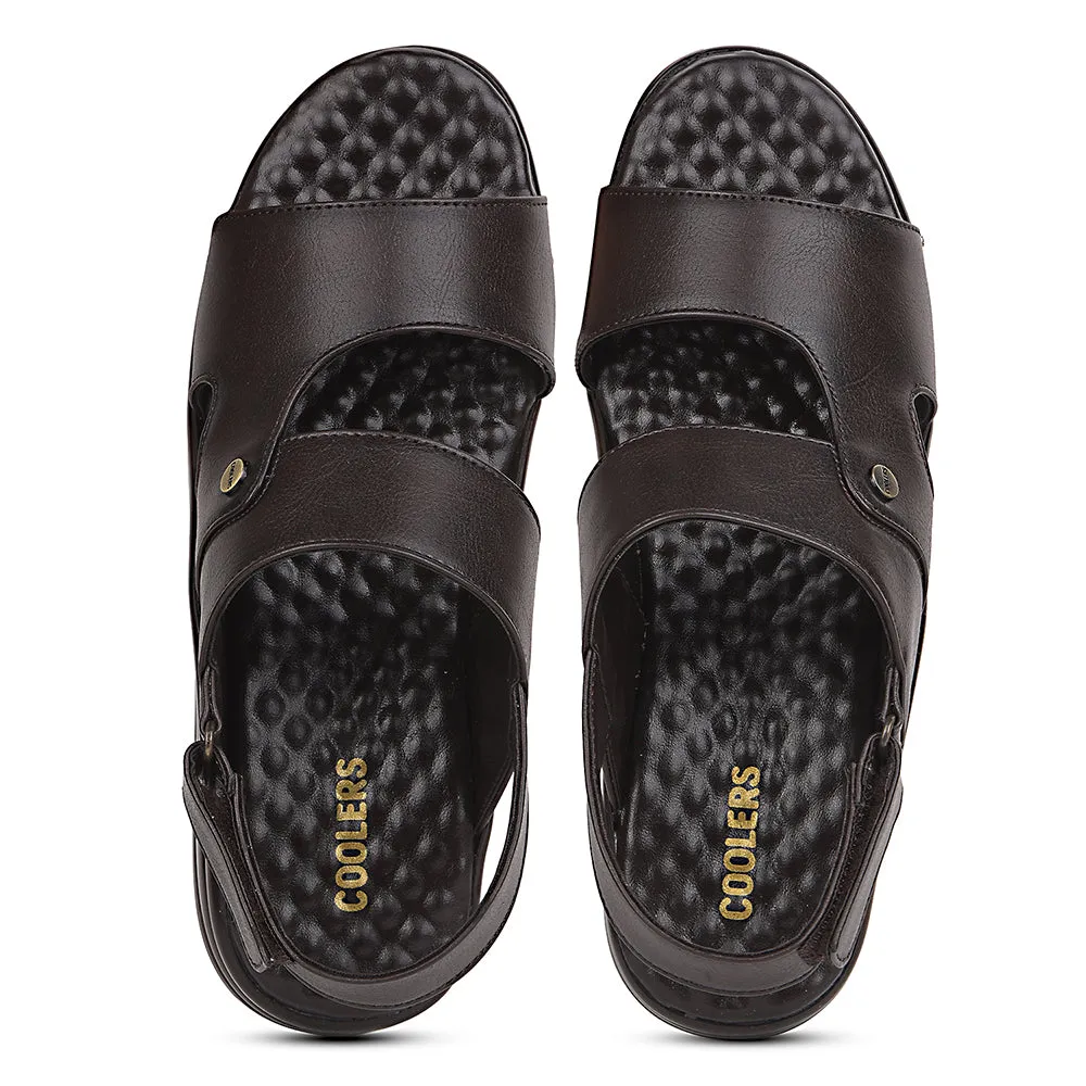 Coolers Brown Formal Sandal For Men 7123-140 By Liberty