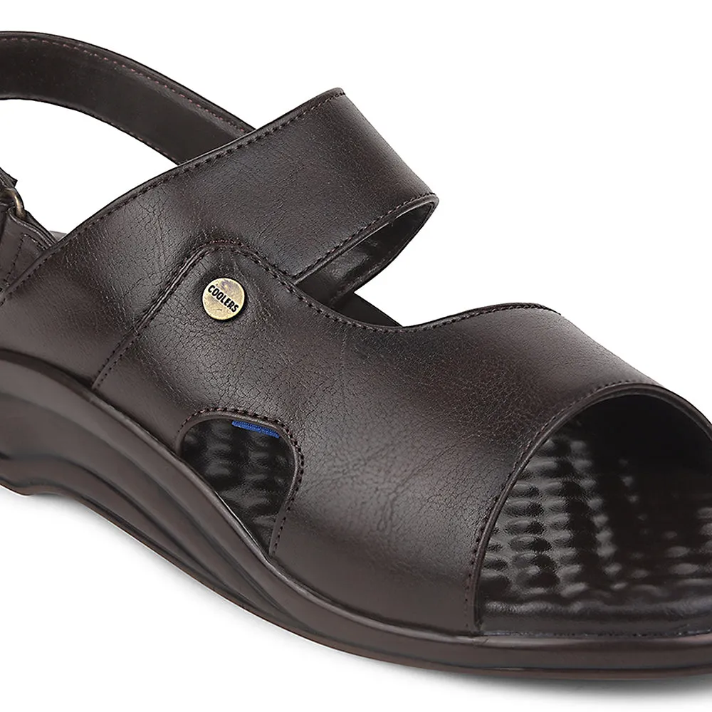 Coolers Brown Formal Sandal For Men 7123-140 By Liberty