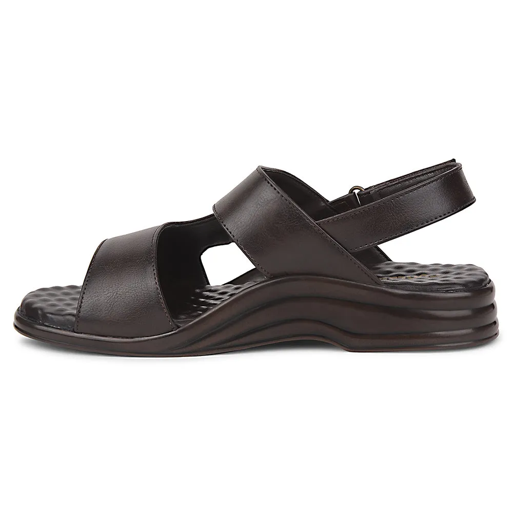 Coolers Brown Formal Sandal For Men 7123-140 By Liberty