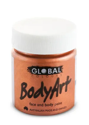 Copper Metallic Face and Body Paint