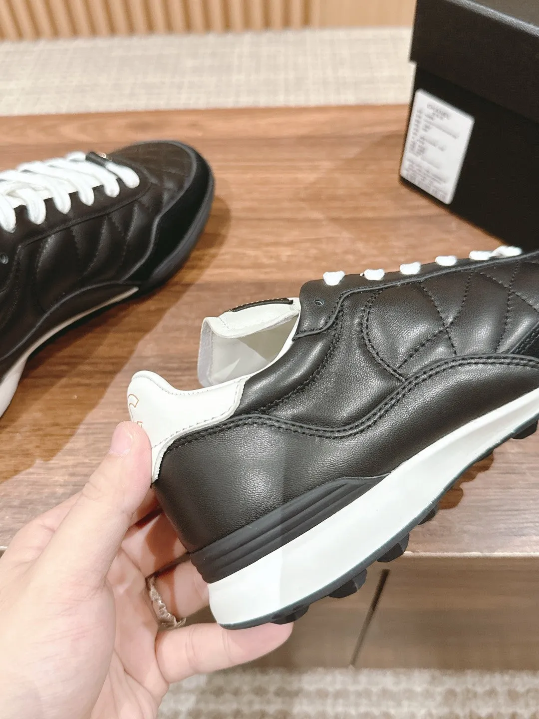 Couples diamond pattern baseball shoes tennis shoes