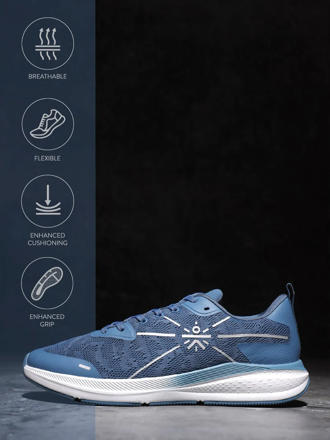 cult Flomo Men Running Shoes - Dark Blue