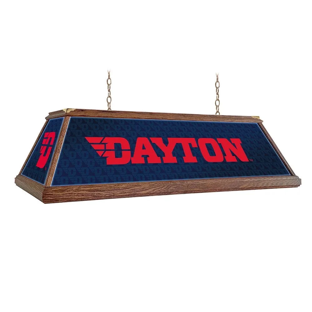 Dayton Flyers: Premium Wood Pool Table Light