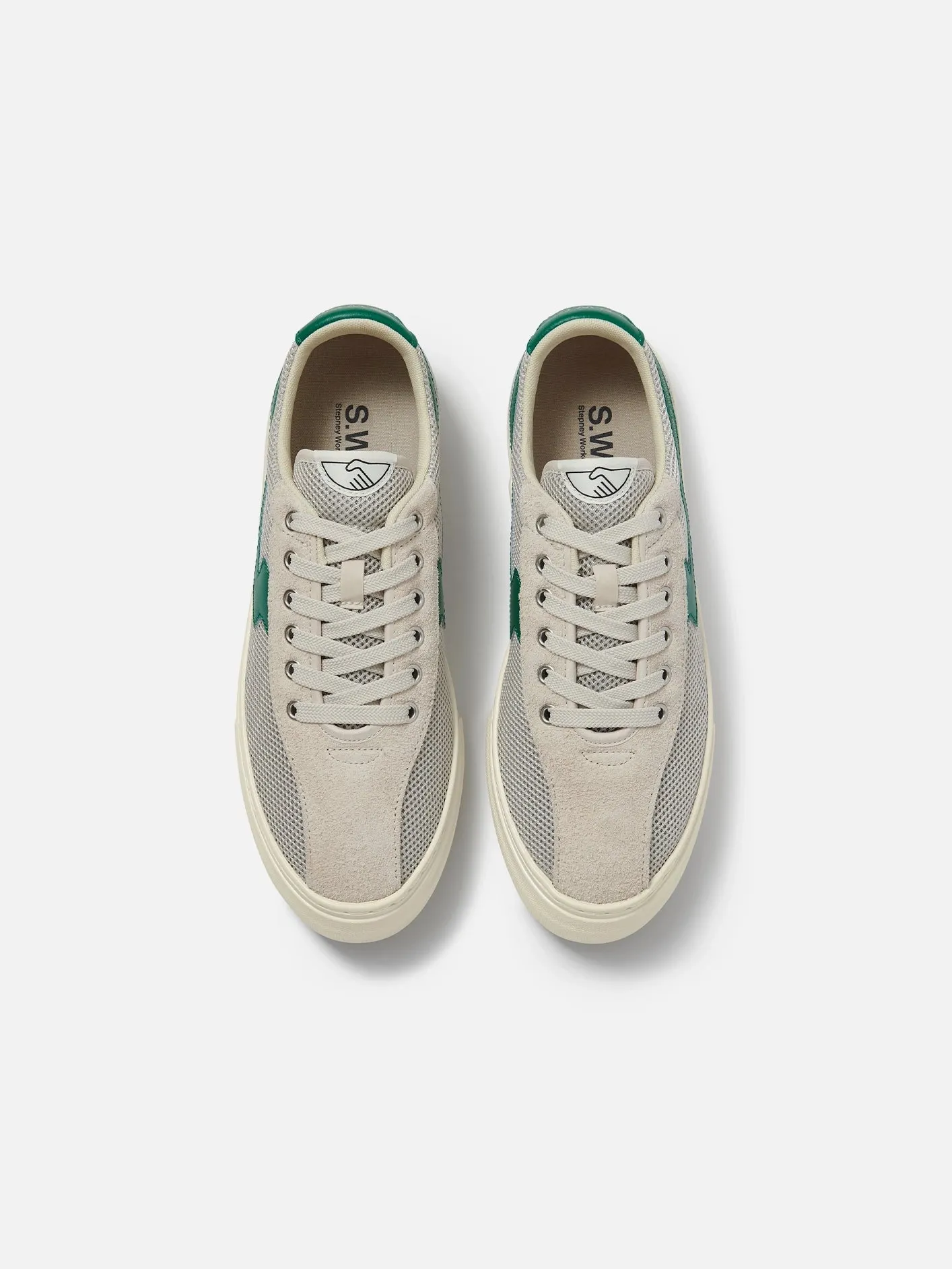 Dellow S-Strike Cup Tennis Mesh - Ecru/Green