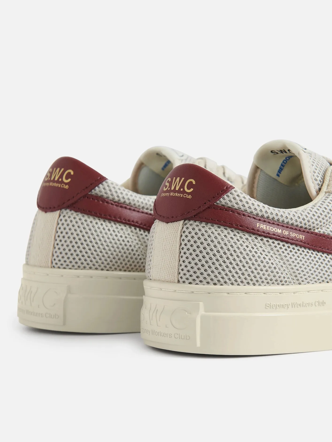 Dellow S-Strike Cup Tennis Mesh - Ecru/Red