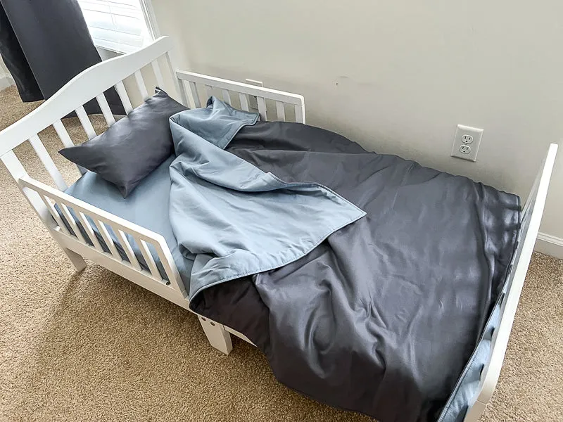 Denim Blue Crib Sheets