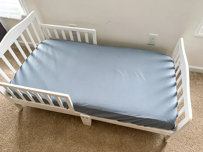 Denim Blue Crib Sheets