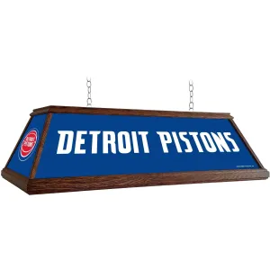 Detroit Pistons: Premium Wood Pool Table Light