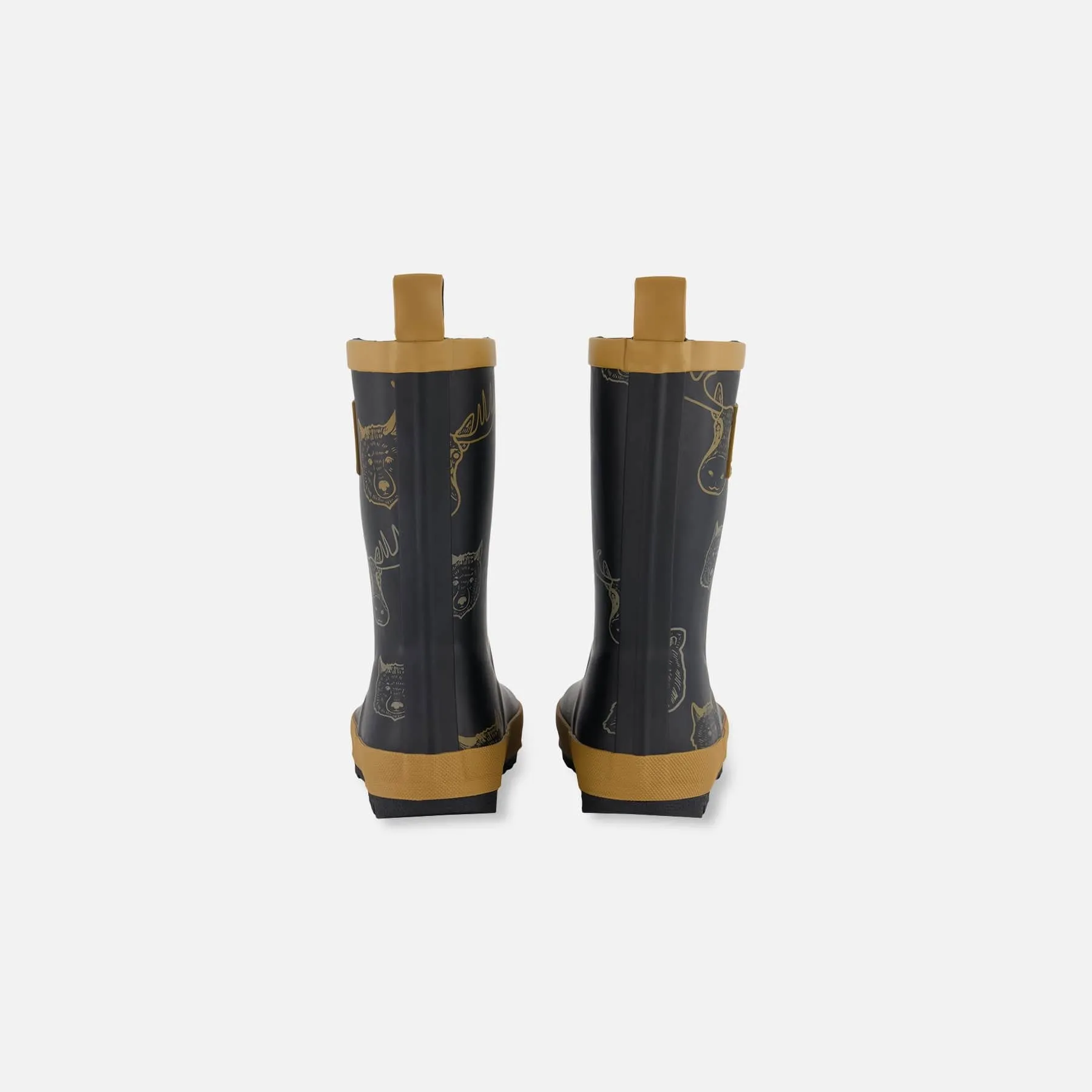 Deux Par Deux Rain Boots - Printed Animals
