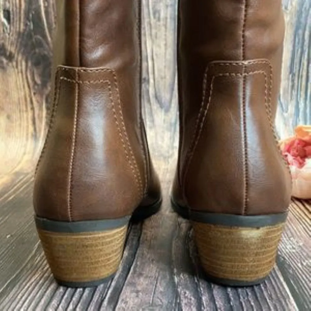 Dr. Scholl's Brown Manmade Boots 8.5