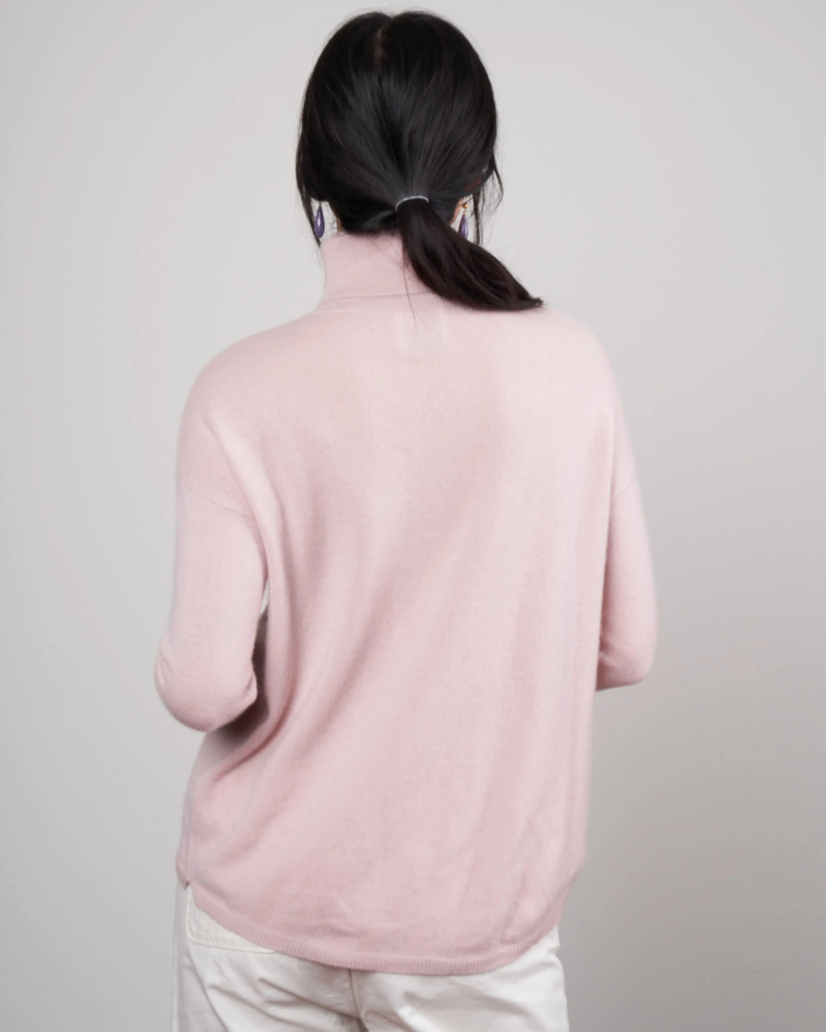 drop shoulder turtleneck - romance