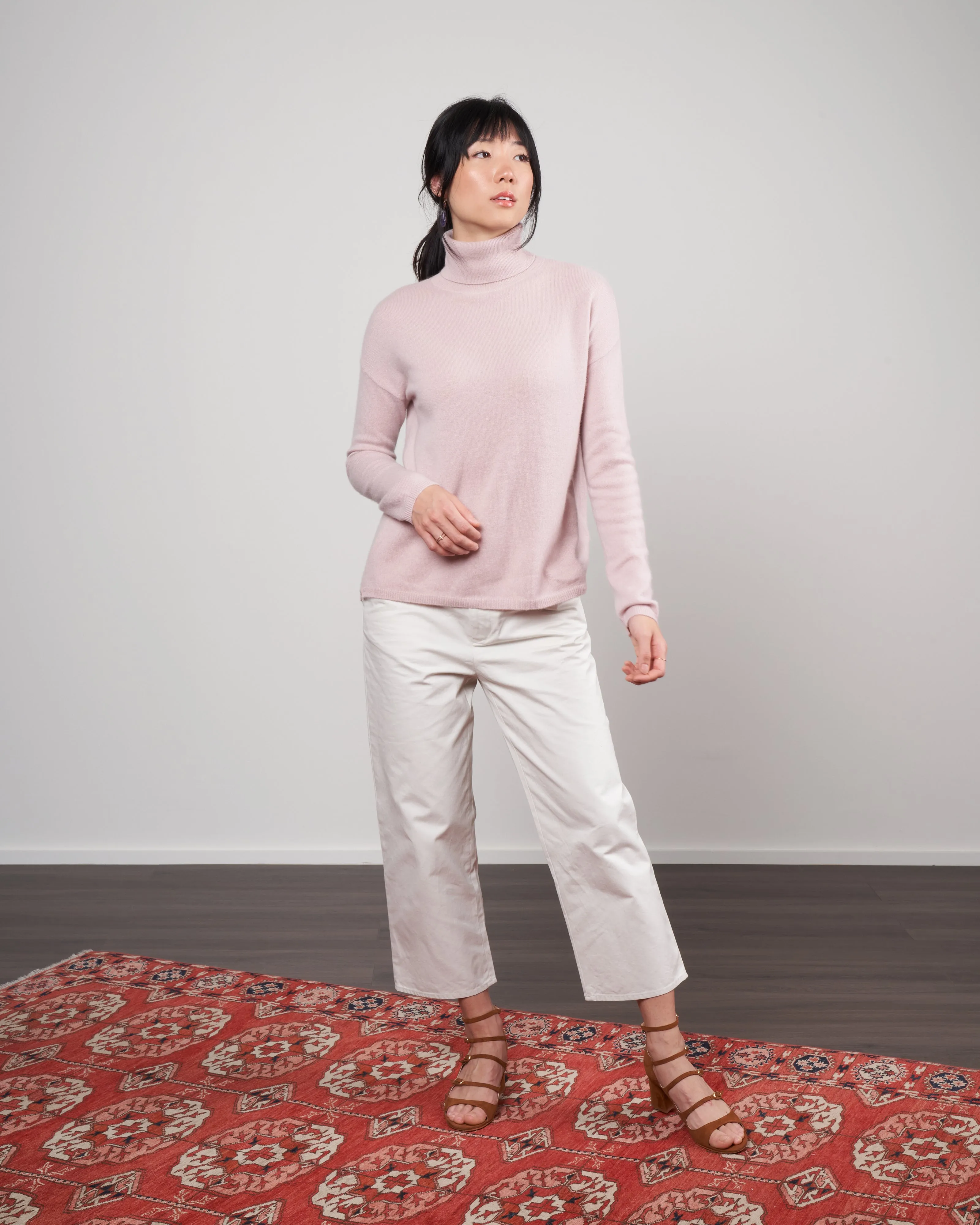 drop shoulder turtleneck - romance