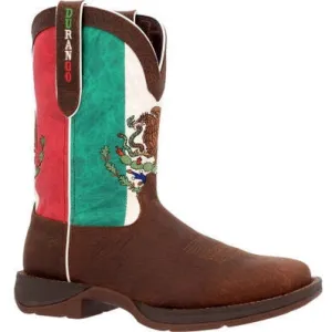 Durango Men's Rebel By Mexico Flag 11" Steel Toe Western Boot -Brown- DDB0430