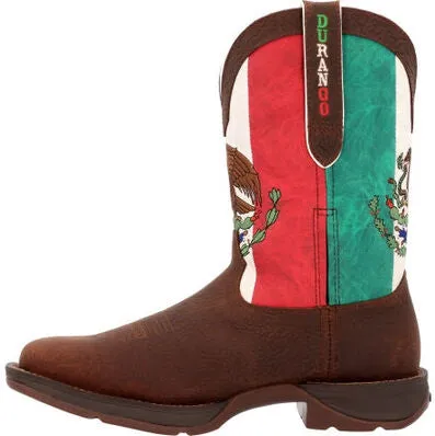 Durango Men's Rebel By Mexico Flag 11" Steel Toe Western Boot -Brown- DDB0430