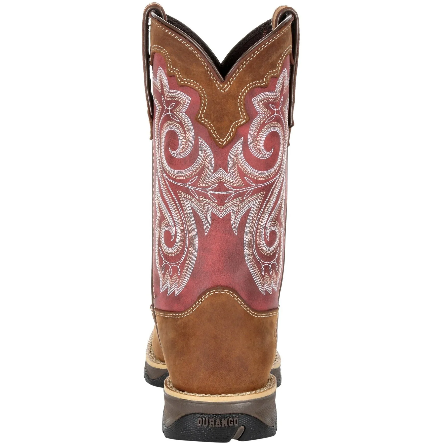 Durango Women's Lady Rebel 10" Square Toe Western Boot- Rusty Red- DRD0349