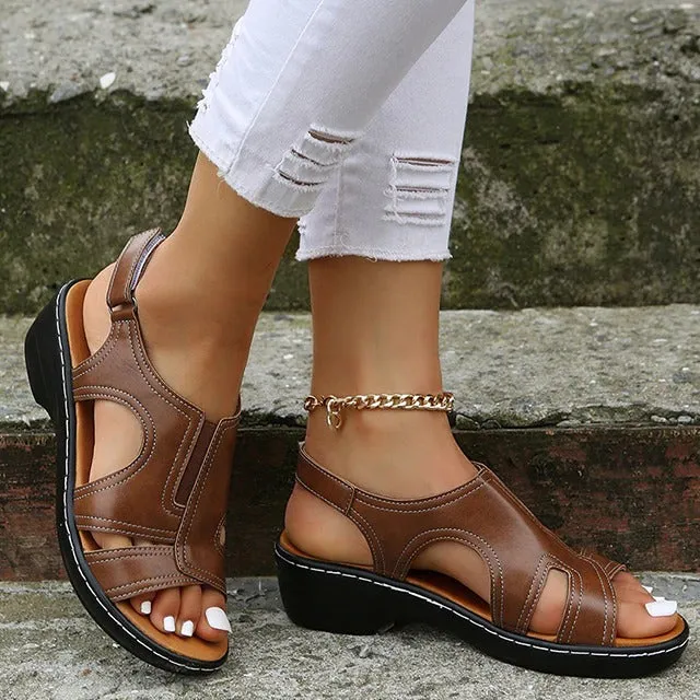 Estelle | Luxury Orthopaedic Wedge Sandals