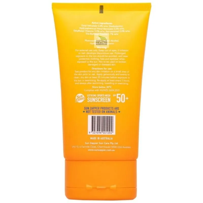 [Expiry: 06/2026] ] Sun Zapper Extreme Sports Mesh Sunscreen SPF 50  90mL