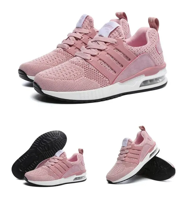 Fashion sneakers men women sports breathable comfortable mesh air cushion lace
