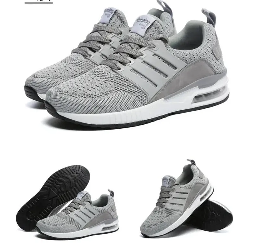 Fashion sneakers men women sports breathable comfortable mesh air cushion lace
