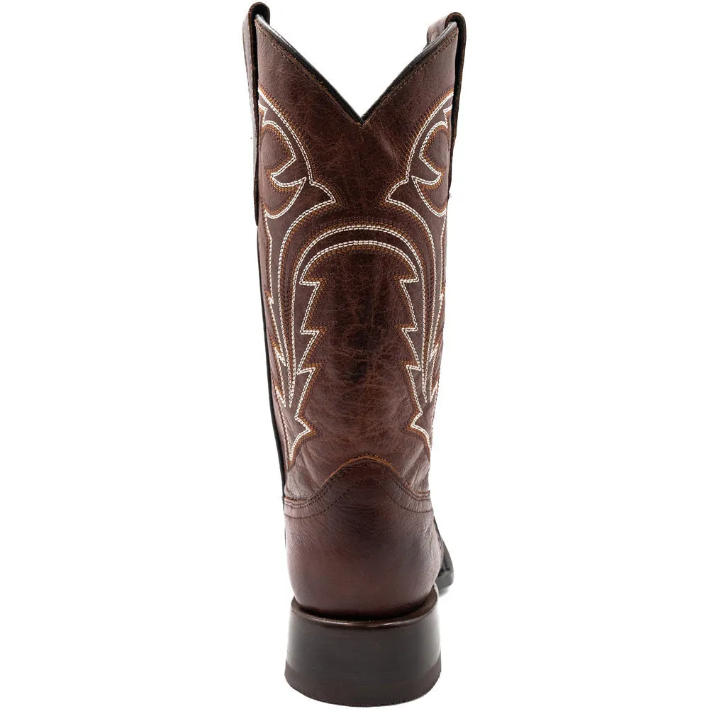Ferrini Women’s Dylan Brandy Square Toe Leather Cowboy Boots